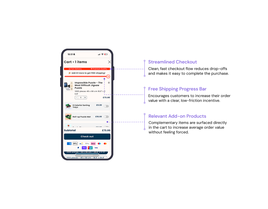 New PuzzlesPrint Checkout
